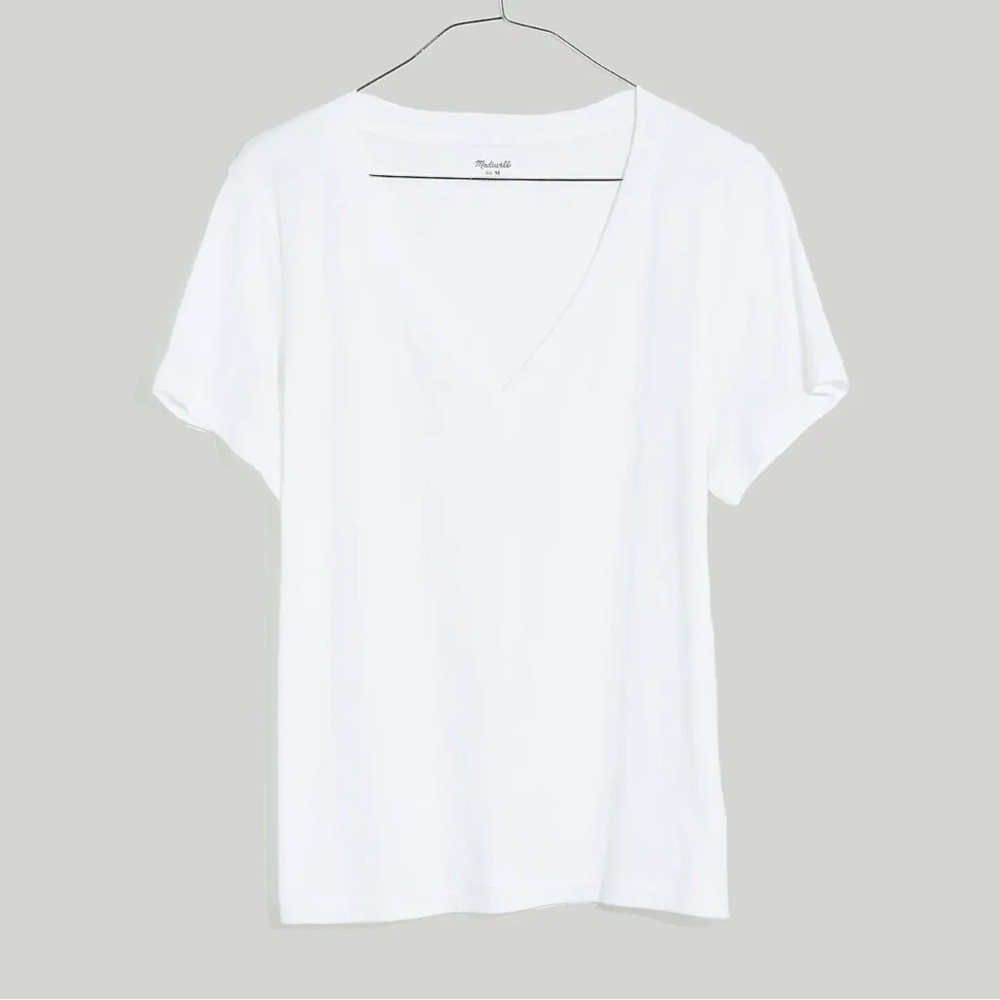NWT Madewell Cotton V-Neck Tee